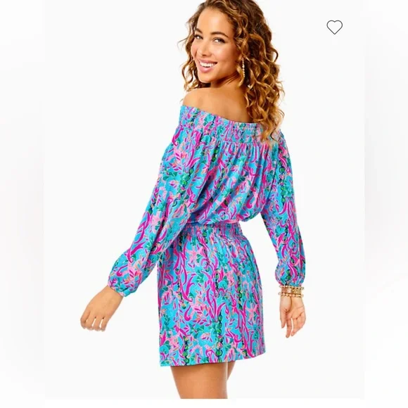 NWT Lilly Pulitzer Cyla Off the Shoulder Romper - Picture 11 of 11